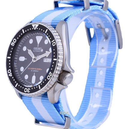 Montre pour homme Seiko Automatic Diver's Japan Made Polyester SKX007J1-var-NATO24 200M