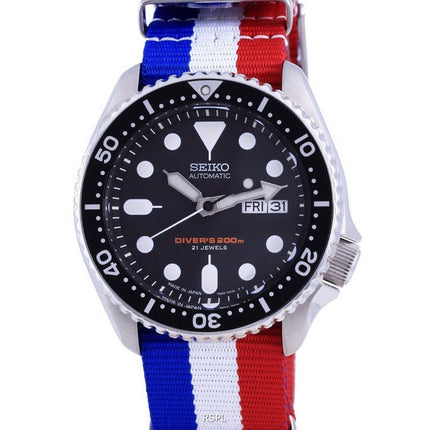Montre pour homme Seiko Automatic Diver's Japan Made Polyester SKX007J1-var-NATO25 200M