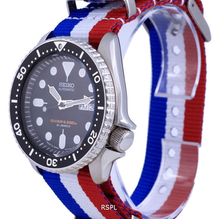 Montre pour homme Seiko Automatic Diver's Japan Made Polyester SKX007J1-var-NATO25 200M
