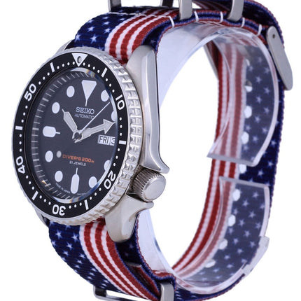 Montre pour homme Seiko Automatic Diver's Japan Made Polyester SKX007J1-var-NATO27 200M