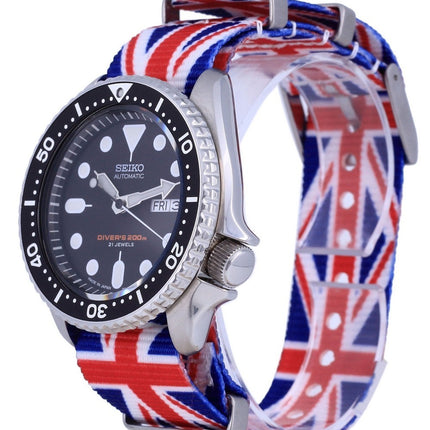 Montre pour homme Seiko Automatic Diver's Japan Made Polyester SKX007J1-var-NATO28 200M