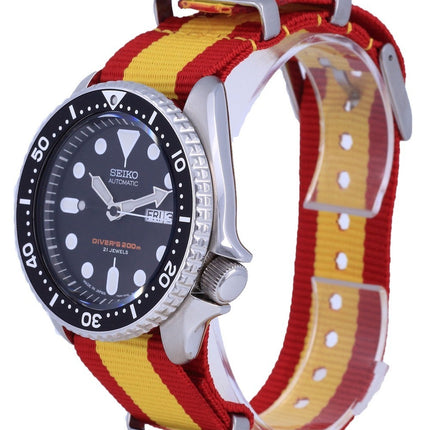 Montre pour homme Seiko Automatic Diver',s Japan Made Polyester SKX007J1-var-NATO29 200M