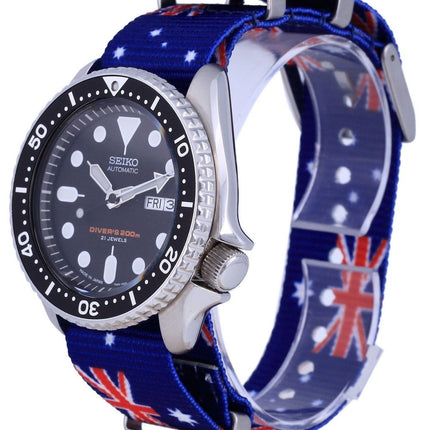 Montre pour homme Seiko Automatic Diver's Japan Made Polyester SKX007J1-var-NATO30 200M