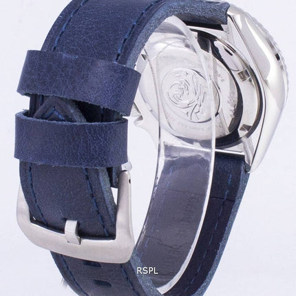 Montre 200M en cuir bleu foncé sangle masculine automatique Seiko SKX007K1-LS13 Diver