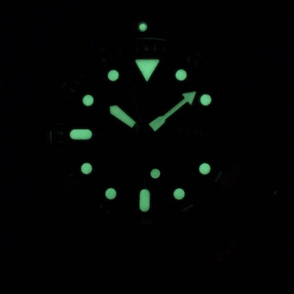 Montre automatique Seiko SKX007K1-LS15 200M en cuir bleu foncé bracelet homme