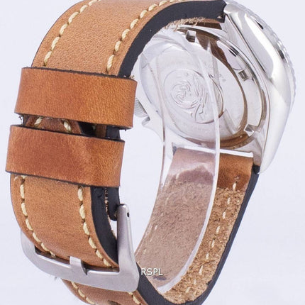 Montre 200M cuir marron bracelet masculin automatique Seiko SKX007K1-LS17 Diver