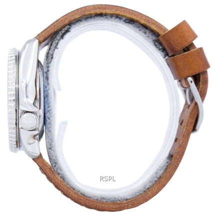 Montre 200M Ratio cuir marron SKX007K1-LS9 masculine automatique Seiko Diver