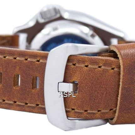 Montre 200M Ratio cuir marron SKX007K1-LS9 masculine automatique Seiko Diver