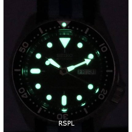 Montre pour homme Seiko Black Dial Automatic Diver SKX007K1-var-NATO20 200M