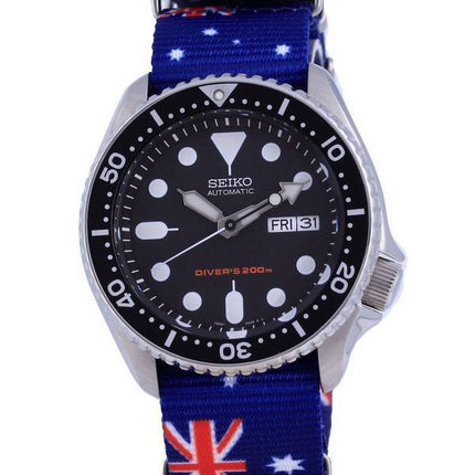 Montre Seiko Automatic Diver's Polyester SKX007K1-var-NATO30 200M pour homme