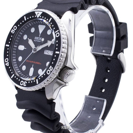 Montre homme Seiko Automatic Diver SKX007 SKX007K1 SKX007K à bracelet en caoutchouc, reconditionnée