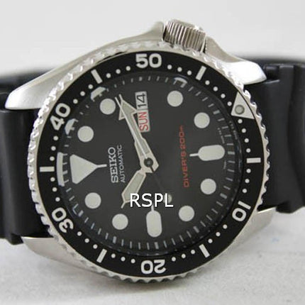 Montre homme Seiko Automatic Diver SKX007 SKX007K1 SKX007K à bracelet en caoutchouc, reconditionnée