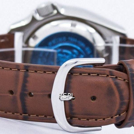 Watch Ratio en cuir brun SKX009J1-LS7 200M hommes Seiko automatique montre de plongée