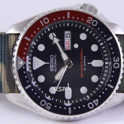 Montre 200M armée OTAN Strap SKX009J1-NATO5 masculin automatique Seiko Diver
