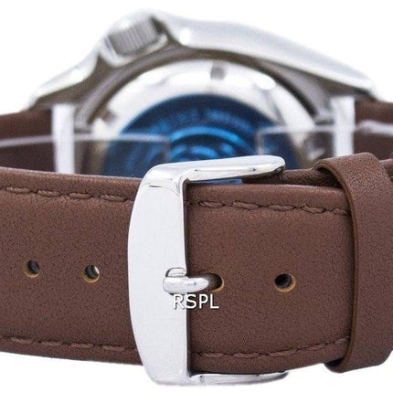 Watch Ratio en cuir brun SKX009J1-LS12 200M hommes Seiko automatique montre de plongée