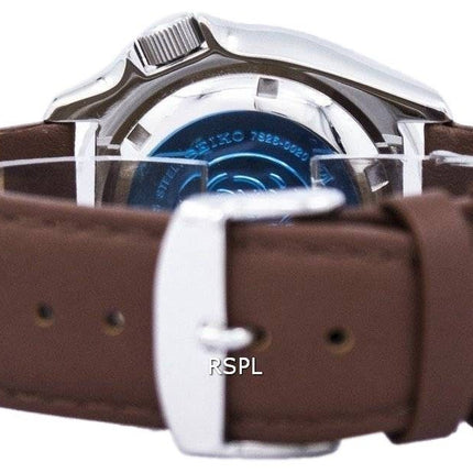 Watch Ratio en cuir brun SKX009J1-LS12 200M hommes Seiko automatique montre de plongée