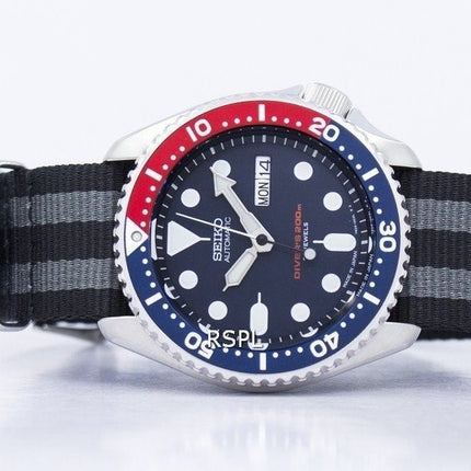 Seiko automatique montre de plongée l’OTAN Strap 200M SKX009J1-NATO1 montre homme