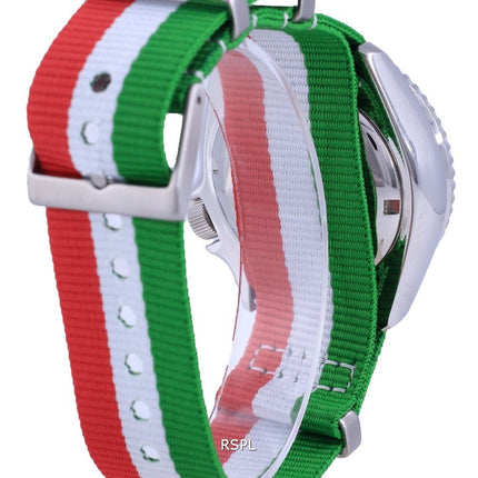 Montre pour homme Seiko Automatic Diver en polyester fabriquée au Japon SKX009J1-var-NATO23 200M