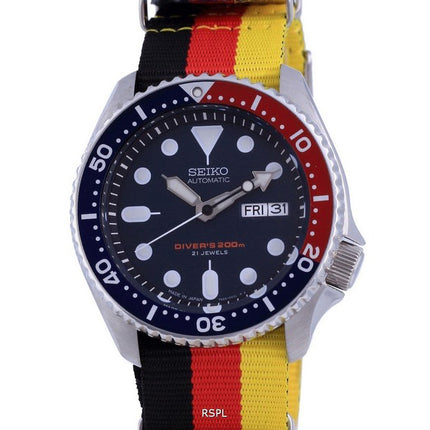 Montre pour homme Seiko Automatic Diver en polyester fabriquée au Japon SKX009J1-var-NATO26 200M
