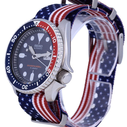 Montre Seiko Automatic Diver's Polyester Japan Made SKX009J1-var-NATO27 200M pour homme