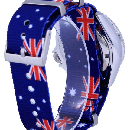 Montre pour homme Seiko Automatic Diver en polyester fabriquée au Japon SKX009J1-var-NATO30 200M