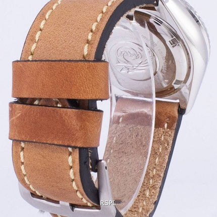 Montre 200M cuir marron bracelet masculin automatique Seiko SKX009K1-LS17 Diver