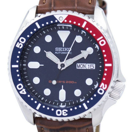 Montre 200M Ratio cuir marron SKX009K1-LS7 masculine automatique Seiko Diver