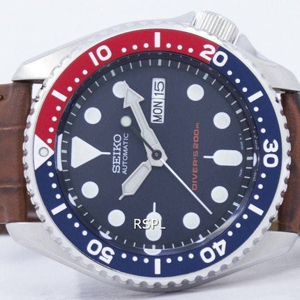Montre 200M Ratio cuir marron SKX009K1-LS7 masculine automatique Seiko Diver