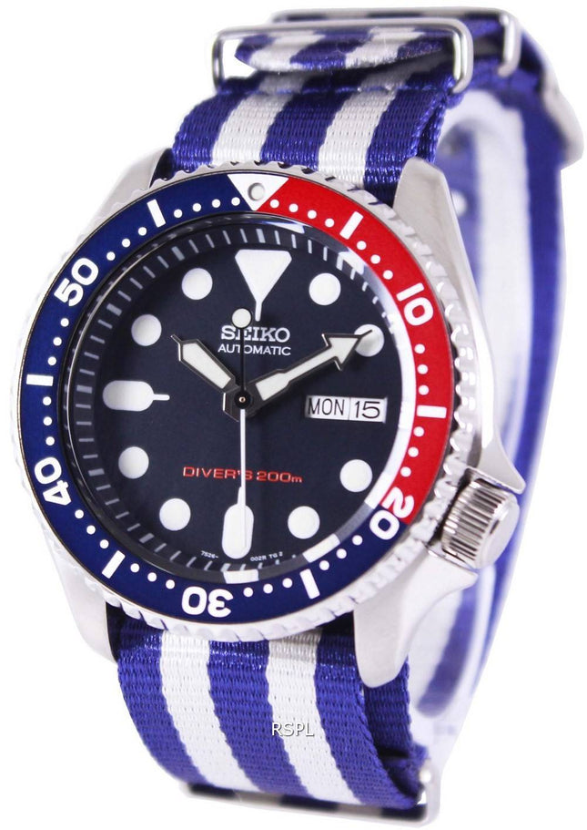 Montre 200M NATO bracelet SKX009K1-NATO2 masculin automatique Seiko Diver