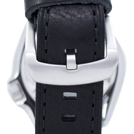 Montre 200M Ratio cuir noir SKX009K1-LS8 masculine automatique Seiko Diver