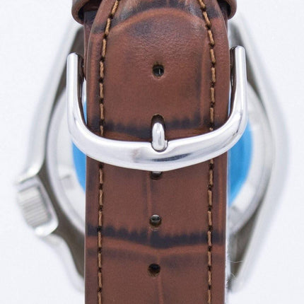 Watch Ratio en cuir brun SKX011J1-LS7 200M hommes Seiko automatique montre de plongée