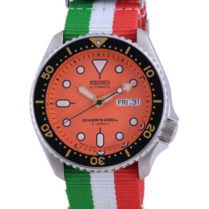 Montre pour homme Seiko Automatic Diver's Japan Made Polyester SKX011J1-var-NATO23 200M