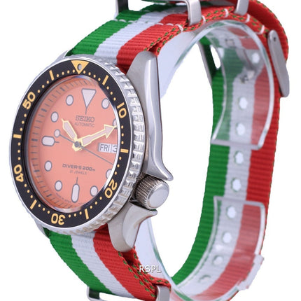 Montre pour homme Seiko Automatic Diver's Japan Made Polyester SKX011J1-var-NATO23 200M
