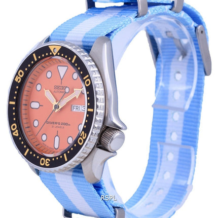 Montre pour homme Seiko Automatic Diver's Japan Made Polyester SKX011J1-var-NATO24 200M