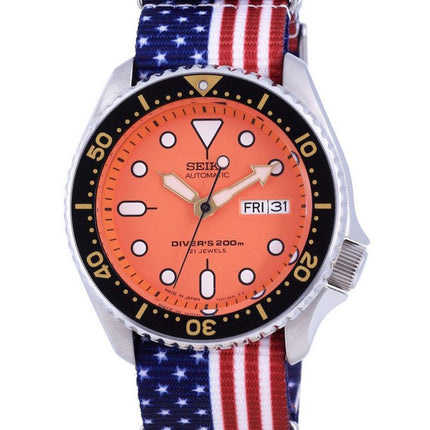 Montre pour homme Seiko Automatic Diver's Japan Made Polyester SKX011J1-var-NATO27 200M