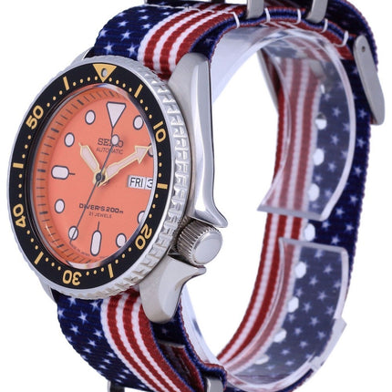 Montre pour homme Seiko Automatic Diver's Japan Made Polyester SKX011J1-var-NATO27 200M