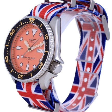 Montre pour homme Seiko Automatic Diver's Japan Made Polyester SKX011J1-var-NATO28 200M