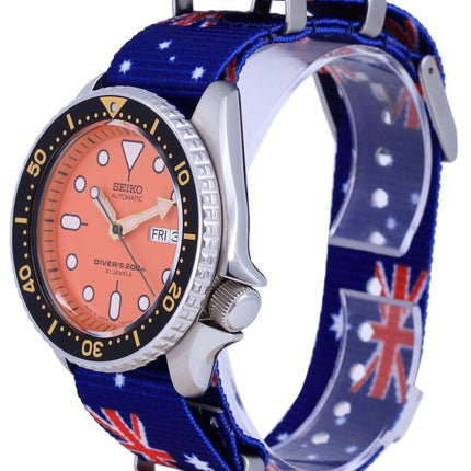 Montre pour homme Seiko Automatic Diver's Japan Made Polyester SKX011J1-var-NATO30 200M