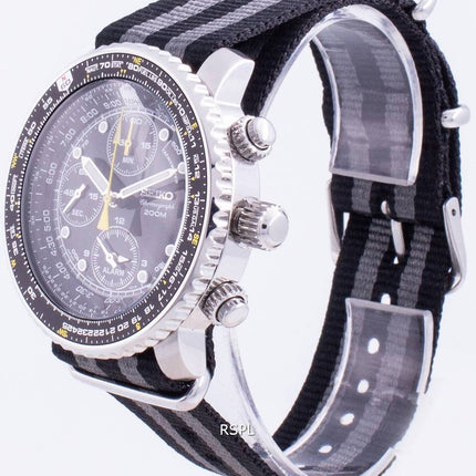 Montre Homme Seiko Pilot',s Flight SNA411P1-VAR-NATO1 Quartz Chronographe 200M