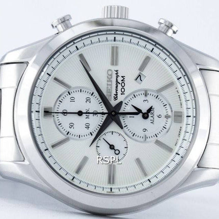 Montre Seiko chronographe Quartz alarme SNAF63 SNAF63P1 SNAF63P hommes