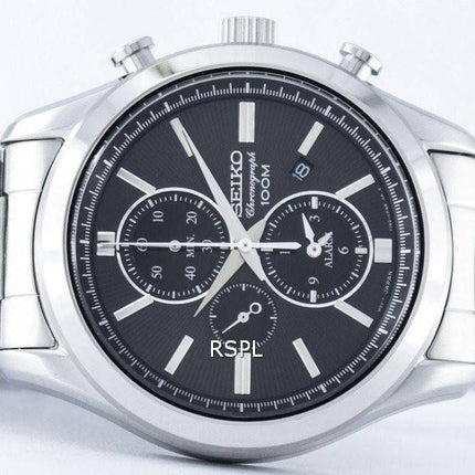 Montre Seiko chronographe Quartz alarme SNAF67 SNAF67P1 SNAF67P hommes