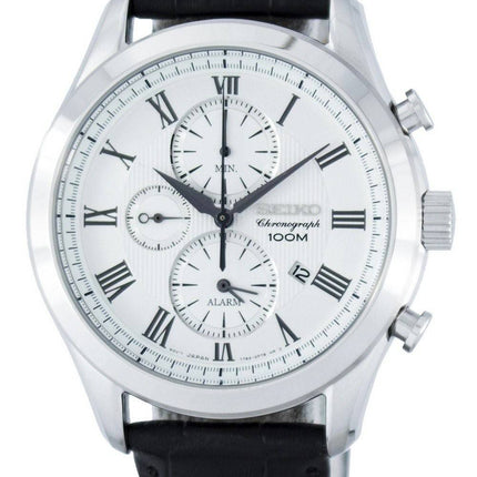Montre Seiko chronographe Quartz alarme SNAF69 SNAF69P1 SNAF69P hommes