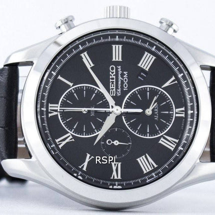Montre Seiko chronographe Quartz alarme SNAF71 SNAF71P1 SNAF71P hommes