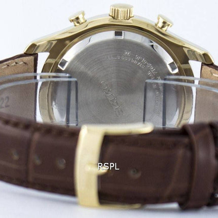 Montre Seiko chronographe Quartz alarme SNAF72 SNAF72P1 SNAF72P hommes