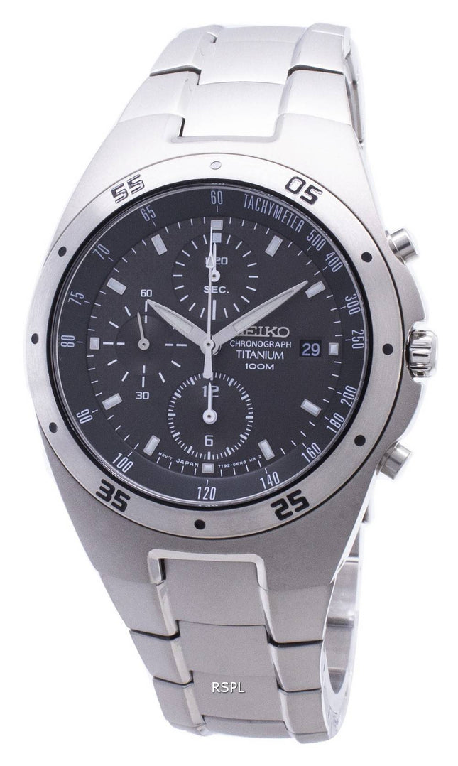 Montre Seiko Titanium Chronograph SND419P1 SND419P SND419 hommes