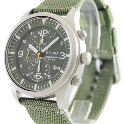 Montre Seiko Chronograph Nylon kaki sangle SNDA27P1 SNDA27P hommes
