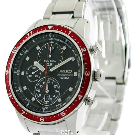 Seiko chronographe lunette rouge SNDF37P1 SNDF37P