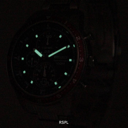 Seiko chronographe lunette rouge SNDF37P1 SNDF37P