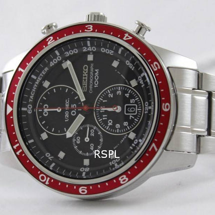 Seiko chronographe lunette rouge SNDF37P1 SNDF37P