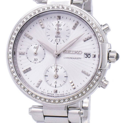 Montre Seiko chronographe Quartz diamant Accent SNDV41 SNDV41P1 SNDV41P féminin